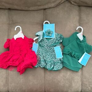 🆕 Draper James Dog Outfit Bundle XS Dresses & Sweatshirt 3 Piece Bundle